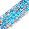 Synthetic Moonstone Beads Strands G-E573-01B-22-2
