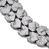 Electroplated Natural Lava Rock Beads Strands G-K388-04B-07-2