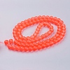 Baking Paint Transparent Glass Bead Strands X-GLAA-S031-10mm-27-3