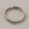 Adjustable 304 Stainless Steel Finger Ring Settings STAS-WH0033-11A-P-1