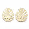 Smooth Surface Alloy Stud Earring Findings X-PALLOY-T064-39MG-1