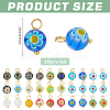 30Pcs Millefiori Glass Charms PALLOY-PH01855-2