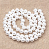 Eco-Friendly Plastic Imitation Pearl Beads Strands MACR-S285-30mm-04-2