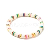 Disc Beads Energy Power Stretch Bracelet for Teen Girl Women BJEW-JB07034-03-1