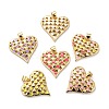 Eco-friendly Brass Enamel Pendants KK-D066-02G-RS-1