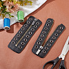 PU Leather Lace-in Boot Zipper Inserts DIY-WH0304-596A-5