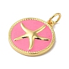 Rack Plating Brass Enamel Pendants KK-B092-19G-3