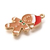 Christmas Theme Alloy Enamel Pendants ENAM-Q509-02KCG-01-2