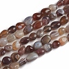 Natural Botswana Agate Beads Strands G-D0002-D81-1