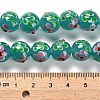 Handmade Lampwork Bumpy Beads Strands LAMP-A005-01F-4