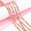 Dyed Natural Malaysia Jade Rondelle Beads Strands G-E316-2x4mm-42-6