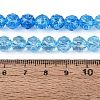 Crackle Transparent Glass Beads Strands GLAA-Q108-02A-03-4