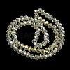 Electroplate Transparent Glass Beads Strands EGLA-A034-T2mm-T16-5