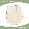 Wood Earring Display Card with Hanging Hole DIY-WH0320-20F-2