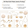 Brass Stud Earring Findings KK-BC0002-24-7