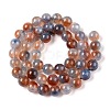 Dyed Natural White Jade Beads Strands G-T138-8mm-210-25-2