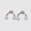 304 Stainless Steel Stud Earrings EJEW-J099-04-2