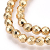 Electroplate Non-magnetic Synthetic Hematite Bead Strands X-G-Q465-16KC-3
