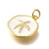 Brass Enamel Pendants X-KK-Q043-11G-B-3