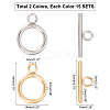 Unicraftale 304 Stainless Steel Ring Toggle Clasps STAS-UN0002-21-4