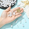 40Pcs 8 Styles ABS Plastic Pearl Pendants FIND-YW0012-01G-5