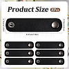 8Pcs Leather with Brass Scarf Buckle AJEW-CL0001-68-2