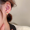 Alloy Enamel Stud Earrings FS-WG41D3C-01-4