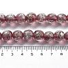 Handmade Dichroic Foil Glass Beads Strands DICH-U001-06F-4