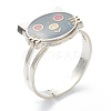 Adjustable Iron Finger Rings RJEW-B032-12P-3