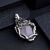 Natural Rose Quartz Pendants PW-WGC9437-06-1