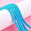 Synthetic Turquoise Beads Strands TURQ-G110-4x2mm-06-4