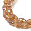 Transparent Electroplate Glass Beads Strands EGLA-N013-T10mm-B21-3