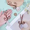 3Pcs Nuggets Natural Amethyst & Rose Quartz & Quartz Crystal Flowerpot Decoration HJEW-OC00088-3