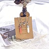 2Pcs Glass Double Faceted Pointed Bullet Pendant Couple Necklaces with Heart Magnetic Clasps FS-WG058EE-07-1