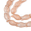 Frosted Glass Beads Strands GLAA-T023-40C-06-3