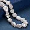 Natural Baroque Pearl Keshi Pearl Beads Strands PEAR-K004-33-5