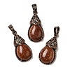 Synthetic Goldstone Pendants G-H065-01R-24-1