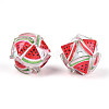 Fruit Round Resin Beads RESI-T059-03E-2