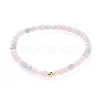 Natural Morganite Stretch Bracelets BJEW-JB04556-05-1