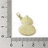 Brass Pave Shell Pendants KK-I708-14E-G-3