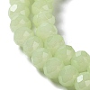 Baking Paint Imitation Jade Glass Bead Strands LS-DGLA-A034-J8MM-A21-3