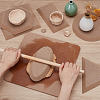 6Pcs MDF Wood Ceramic Clay Craft Mold Set DIY-WH0349-400A-4