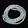 Electroplated Glass Beads Strands EGLA-P055-01A-AB01-4
