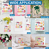 1 Set Summer Theme PET Hollow Out Drawing Painting Stencils DIY-MA0004-76B-5