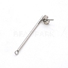 304 Stainless Steel Stud Earring Finding STAS-N090-JA713-1A-3