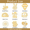 9Pcs 9 Styles Nickel Decoration Stickers DIY-WH0450-047-2