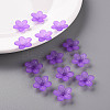 Frosted Acrylic Bead Caps X-MACR-S371-08A-747-6