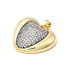 Brass Micro Pave Cubic Zirconia Pendants KK-A266-03C-G-2