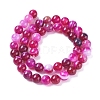 Natural Striped Agate/Banded Agate Beads Strands G-G582-6mm-56-2
