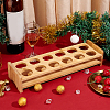 12-Slot Wooden Shot Glass Tray Holders ODIS-WH0027-031-5